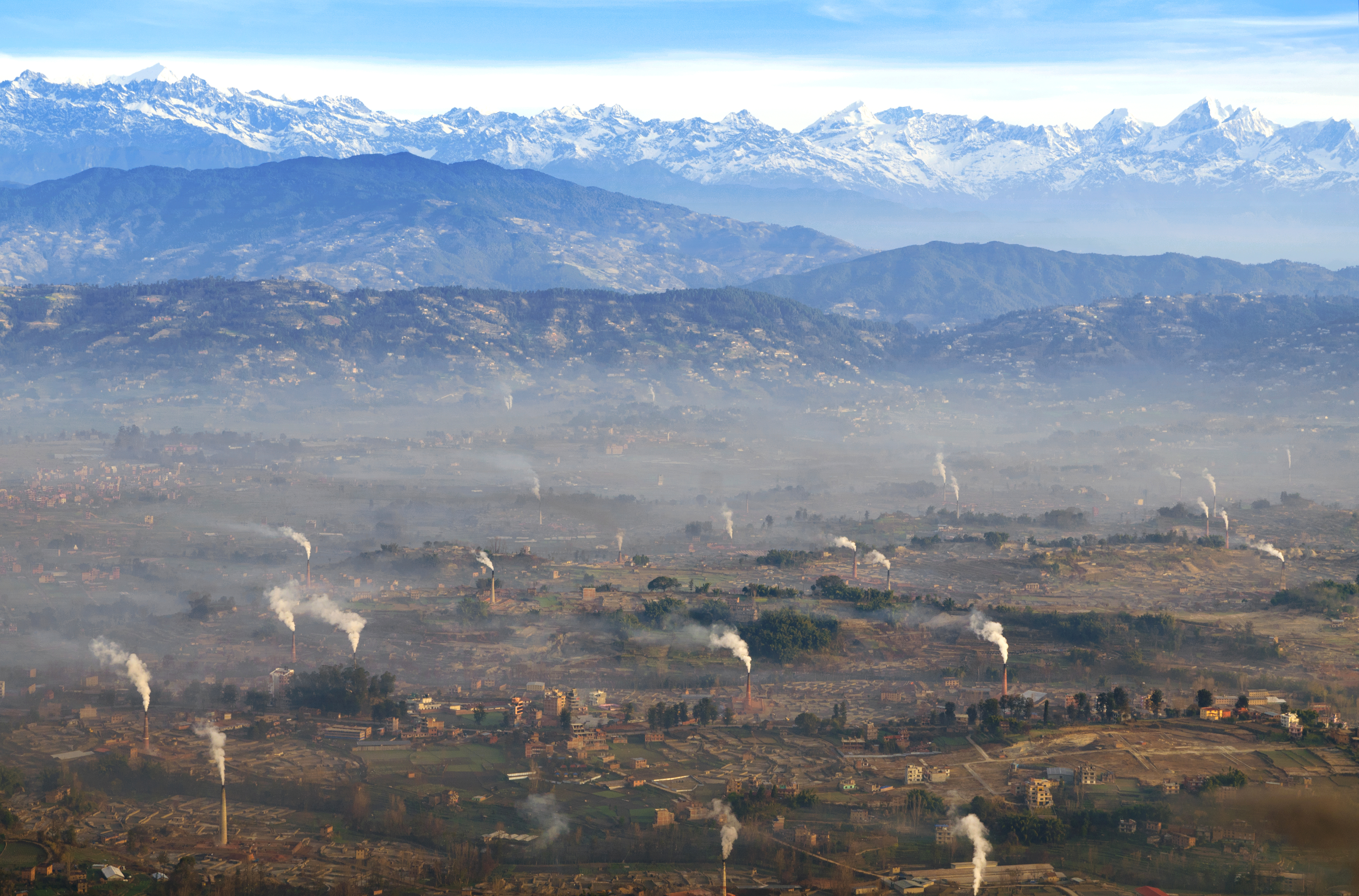 In the Kathmandu Valley, brick factories are a major source of air pollution.